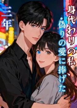 身代わりの私、偽りの愛に捧げた三年 の小説カバー