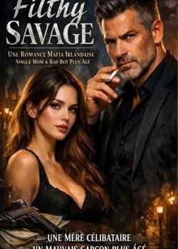 Couverture du roman Une mère célibataire et un mauvais garçon plus âgé 