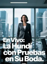 Portada de la novela En Vivo: La Hundí con Pruebas en Su Boda