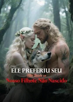 Capa do romance Ele Preferiu Seu Filho Secreto ao Nosso Filhote Não Nascido