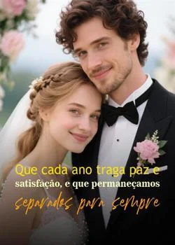 Capa do romance Que cada ano traga paz e satisfação, e que permaneçamos separados para sempre