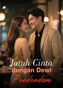 Sampul Novel Jatuh Cinta dengan Dewi Pendendam
