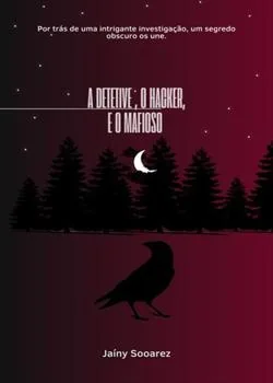 Capa do romance A DETETIVE, O HACKER, E O MAFIOSO.