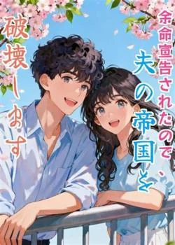 余命宣告されたので、夫の帝国を破壊します の小説カバー