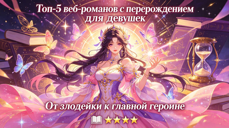 Топ-5 веб-романов с перерождением для девушек: новая жизнь, сильные героини и захватывающая романтика