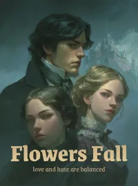 Flowers fall, love and hate are balanced.