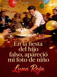 Portada de la novela En la fiesta del hijo falso, apareció mi foto de niño