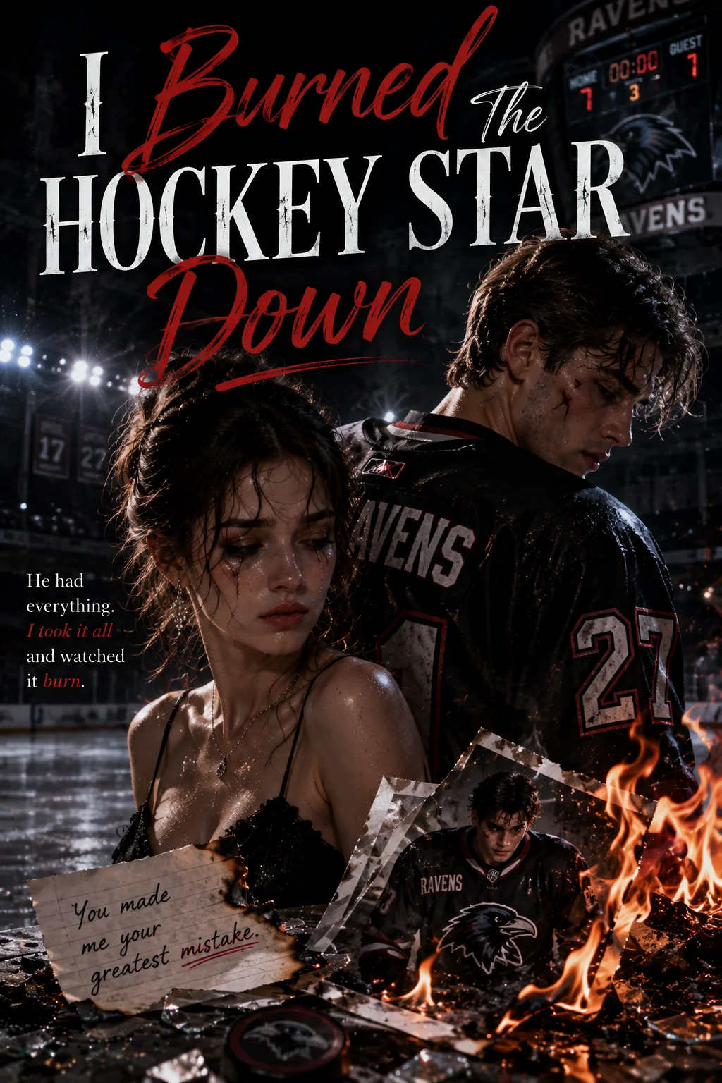 I Burned The Hockey Star Down Novel Cover