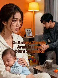 Sampul Novel Di Antara Tangis Anakku dan Diam Suamiku