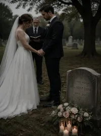 Married in front of my husband's first love's grave Novel Cover