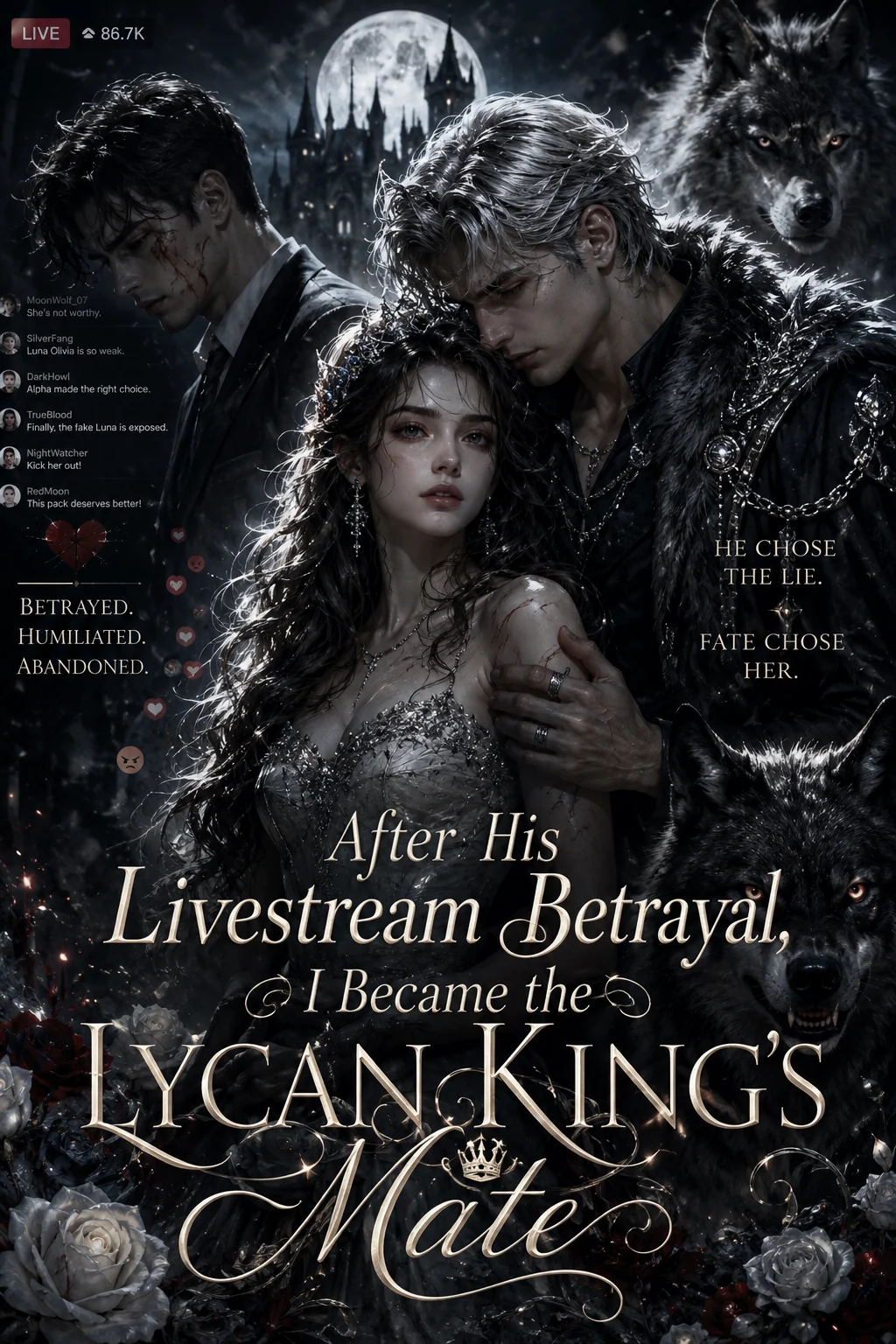 After His Livestream Betrayal, I Became the Lycan King's Mate Novel Cover