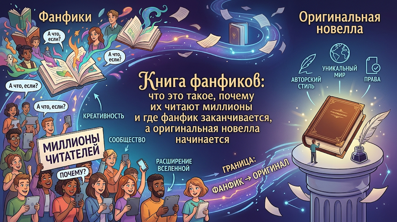 Книга фанфиков: что это такое, почему их читают миллионы и где фанфик заканчивается, а оригинальная новелла начинается