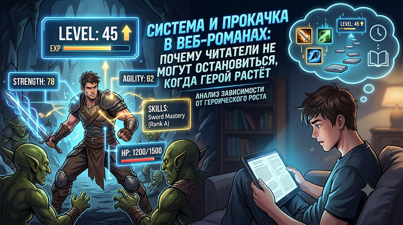 Система и прокачка в веб-романах: почему читатели не могут остановиться, когда герой растёт