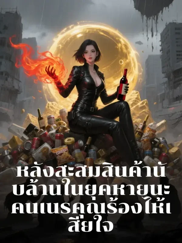 หน้าปกนวนิยาย หลังสะสมสินค้านับล้านในยุคหายนะ คนเนรคุณร้องไห้เสียใจ
