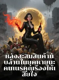 หน้าปกนวนิยาย หลังสะสมสินค้านับล้านในยุคหายนะ คนเนรคุณร้องไห้เสียใจ