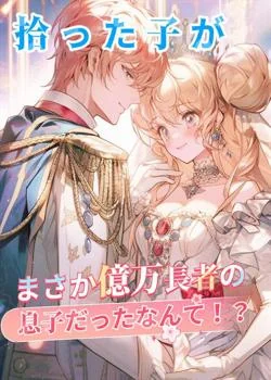 拾った子がまさか億万長者の息子だったなんて！？ の小説カバー