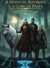Capa do romance A Noiva da Alvorada e o Lobo de Prata - Crônicas de Aethelgard