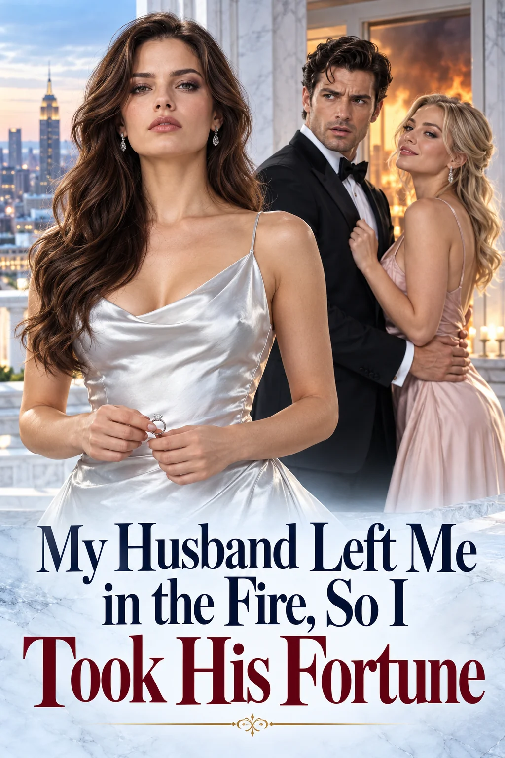 My Husband Left Me in the Fire, So I Took His Fortune Novel Cover