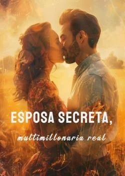 Portada de la novela Esposa secreta, multimillonaria real