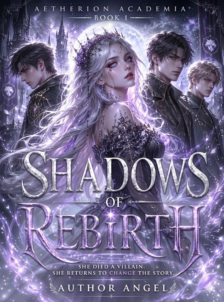 Aetherion Academia #1: Shadows of Rebirth Novel Cover