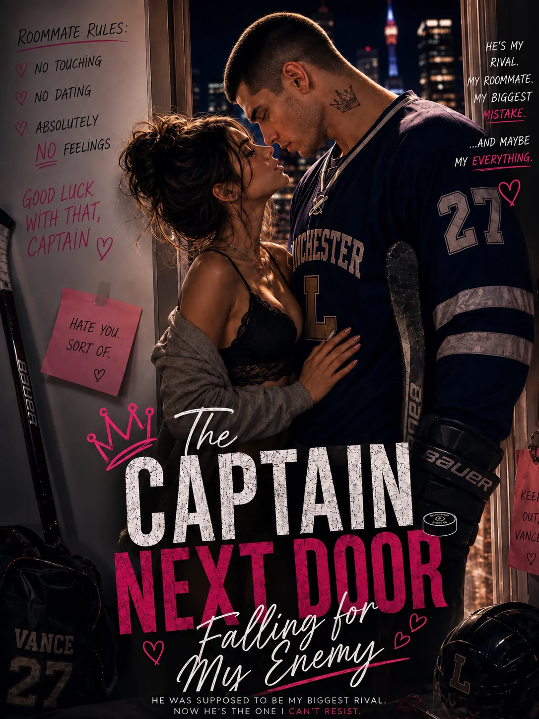 The captain Next door falling for my greatest Enemy Novel Cover