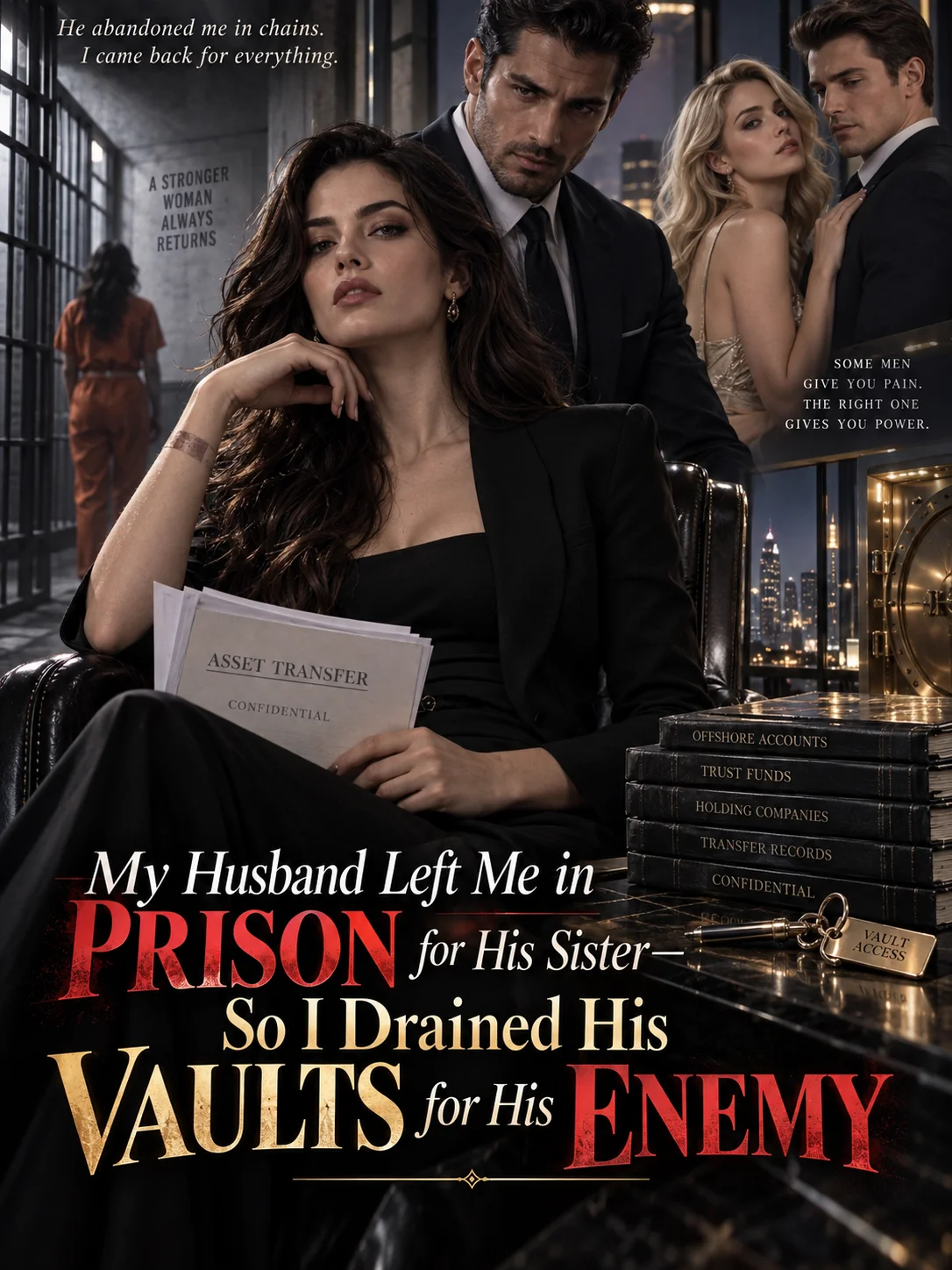 My Husband Left Me in Prison for His Sister—So I Drained His Vaults for His Enemy Novel Cover