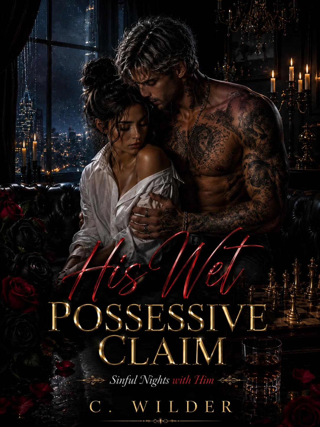 His Wet Possessive Claim — Sinful Nights with Him. Novel Cover