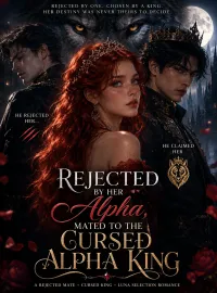 Rejected by Her Alpha, Mated to the Cursed Alpha King Novel Cover