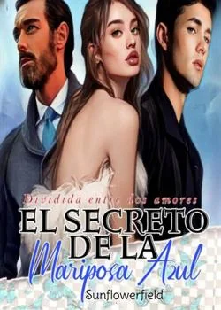 Portada de la novela Dividida entre dos amores: El secreto de la mariposa azul.
