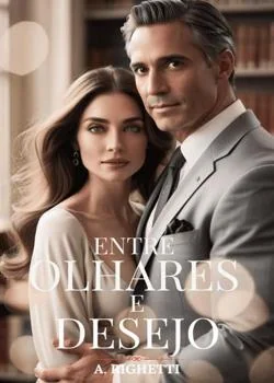 Capa do romance Entre Olhares e Desejo!