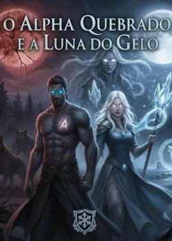 Capa do romance O Alpha Quebrado e a Luna do Gelo