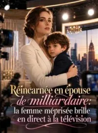 Couverture du roman Réincarnée en épouse de milliardaire: la femme méprisée brille en direct à la télévision
