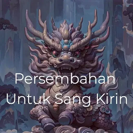 Sampul Novel Persembahan Untuk Sang Kirin