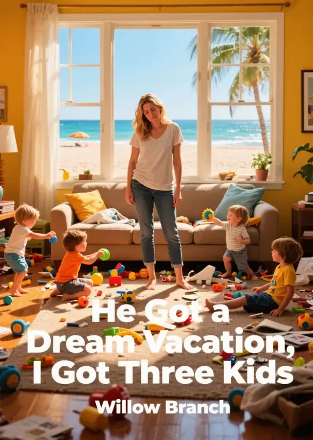 He Got a Dream Vacation, I Got Three Kids Novel Cover