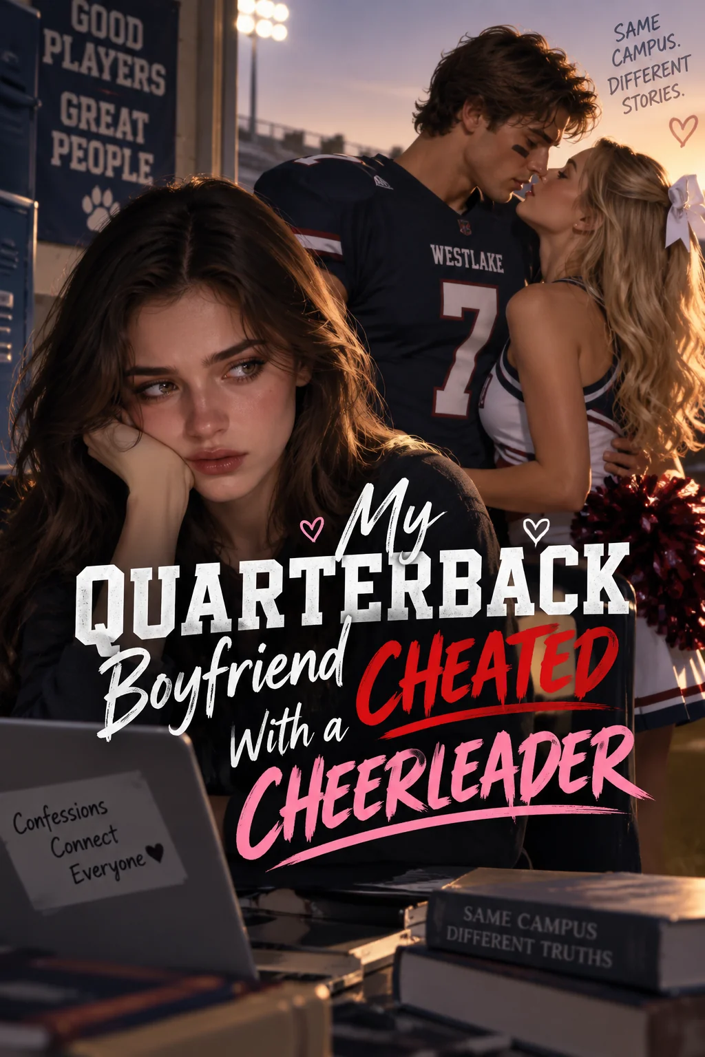 My Quarterback Boyfriend Cheated With a Cheerleader Novel Cover
