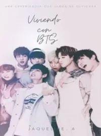 Portada de la novela Viviendo con BTS