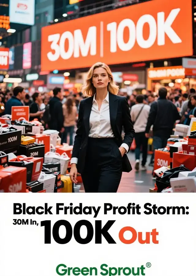 Black Friday Profit Storm: 30M In, 100K Out Novel Cover