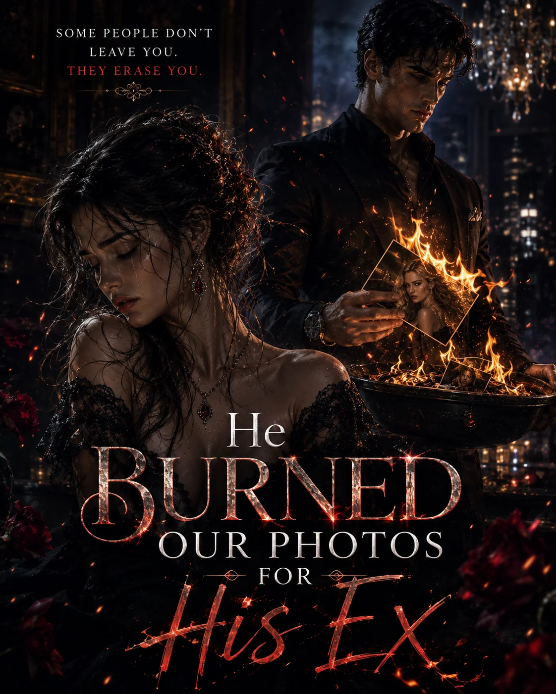 He Burned Our Photos For His Ex Novel Cover