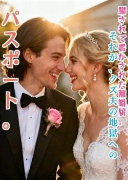 騙されて書かされた離婚届。それが、クズ夫の地獄へのパスポート。 の小説カバー