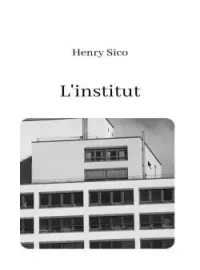 Couverture du roman L'institut