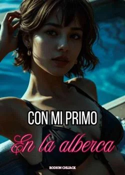 Portada de la novela Con mi primo en la alberca 