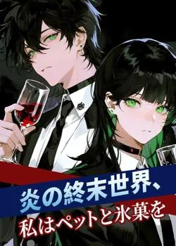 炎の終末世界、私はペットと氷菓を の小説カバー
