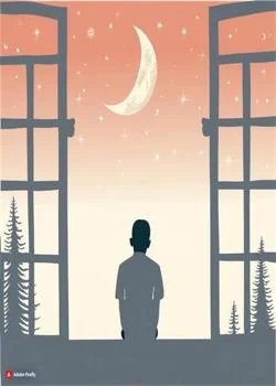 Sampul Novel Melodi Rindu di Senyap Malam